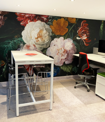 Peesframe van velourstof | Goos Print & Sign