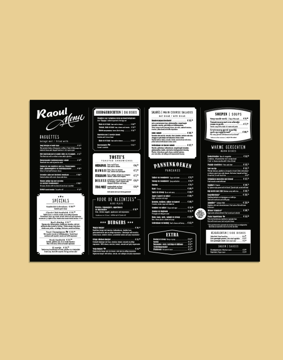 Horeca drukwerk | Goos Print & Sign