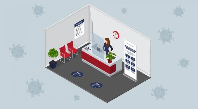 Kuchschermen / preventieschermen, flipovers en andere beschermingsmiddelen tegen het Corona-virus | Goos Print & Sign