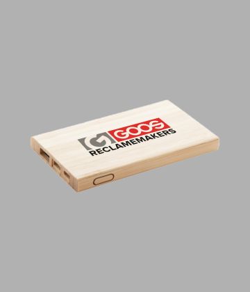 Bamboe powerbank | Goos Print & Sign